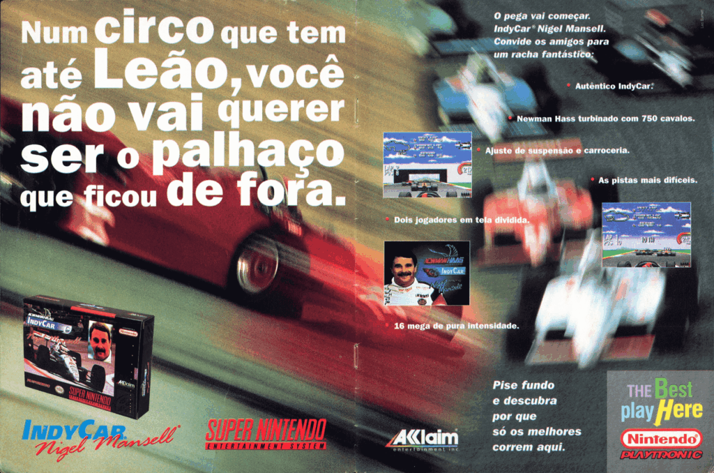 Propaganda IndyCar Nigel Mansell - VideoGame 51 - 1995
