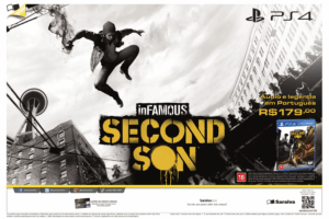 Propaganda Infamous Second Son - Saraiva - Revista PlayStation 190 - 2014
