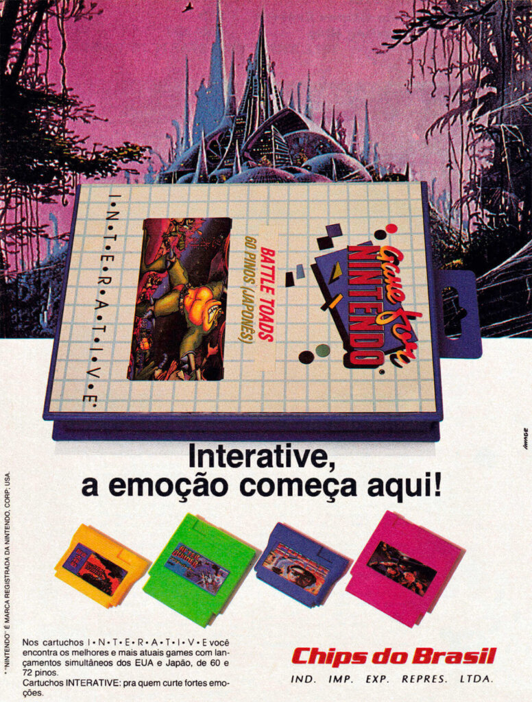 Propaganda Interative (Chips do Brasil) - Ação Games 08 - 1991
