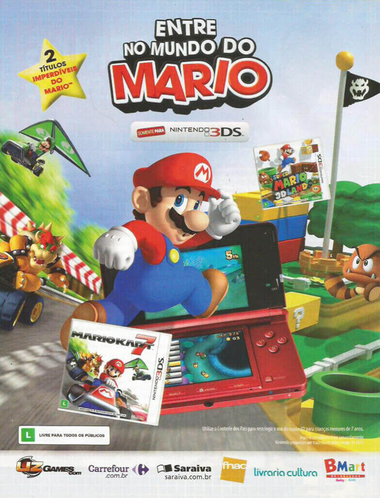 Propaganda Jogos Mario - Nintendo World 158 - 2012