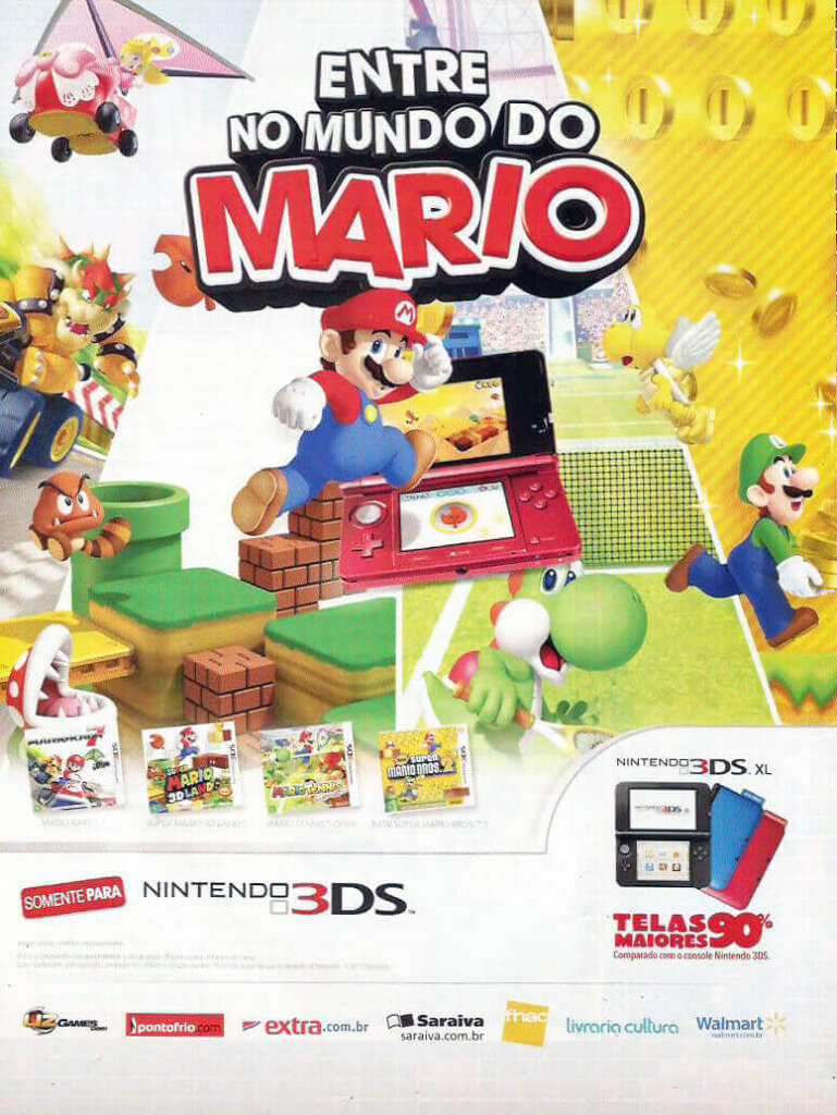 Propaganda Jogos Mario - Nintendo World 162 - 2012