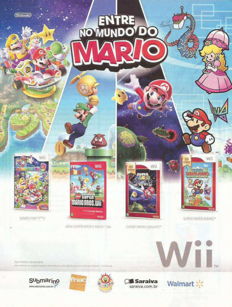 Propaganda Jogos Mario - Nintendo World 165 - 2013