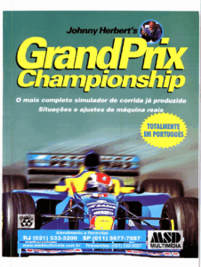 Propaganda Johnny Herbert's GrandPrix Championship - Revista do CD-Rom 41 - 1998