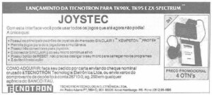 Propaganda Joystec - Micro Sistemas 71 - 1987