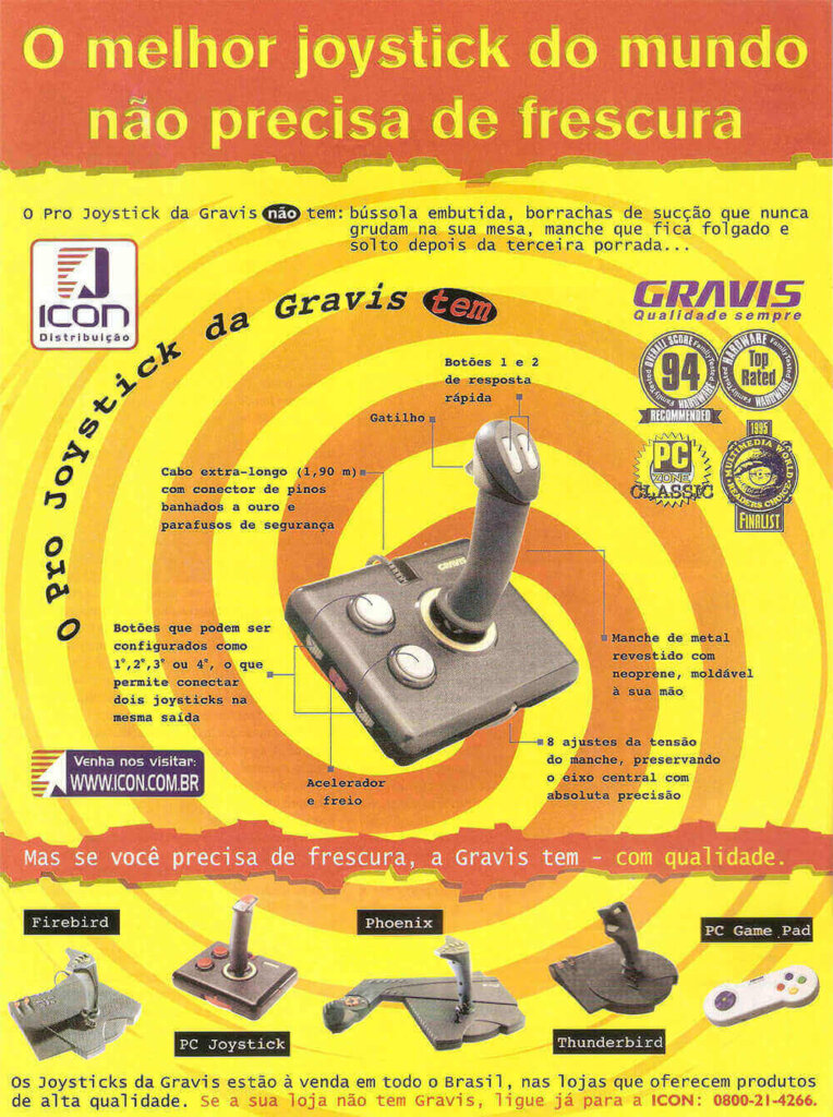 Propaganda Joystick Gravis - Computer Games 21 - 1996