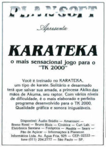 Propaganda Karateka - Microhobby 23 - 1985