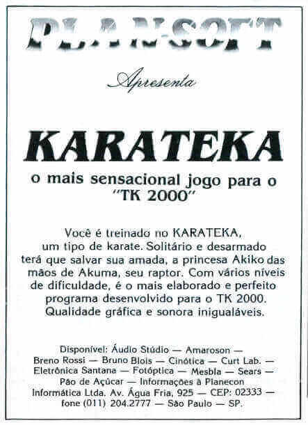 Propaganda Karateka - Microhobby 23 - 1985