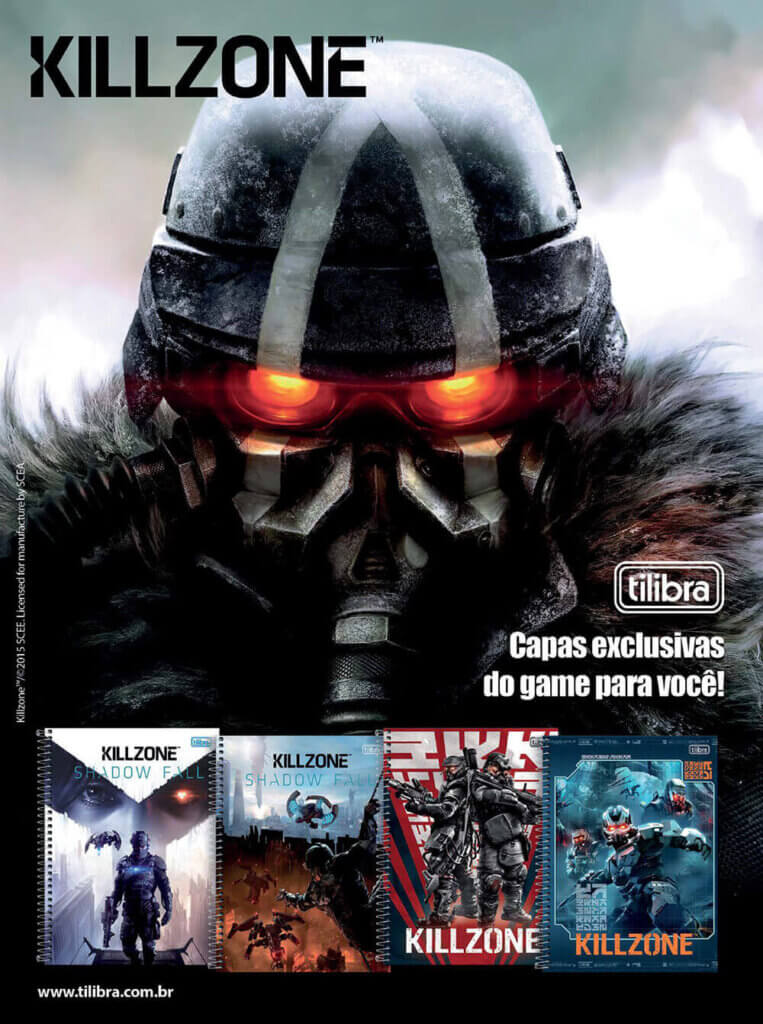 Propaganda Killzone (Tilibra) - Revista PlayStation 208 - 2015