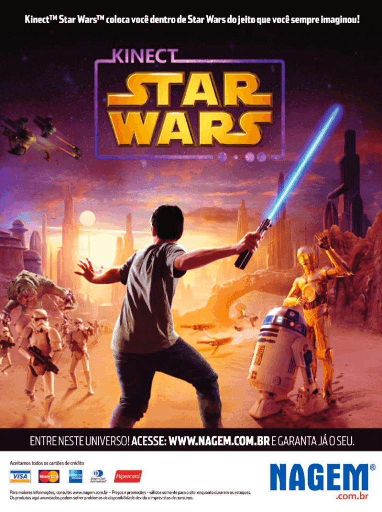 Propaganda Kinect Star Wars (Nagem) - Xbox 360 69 - 2012