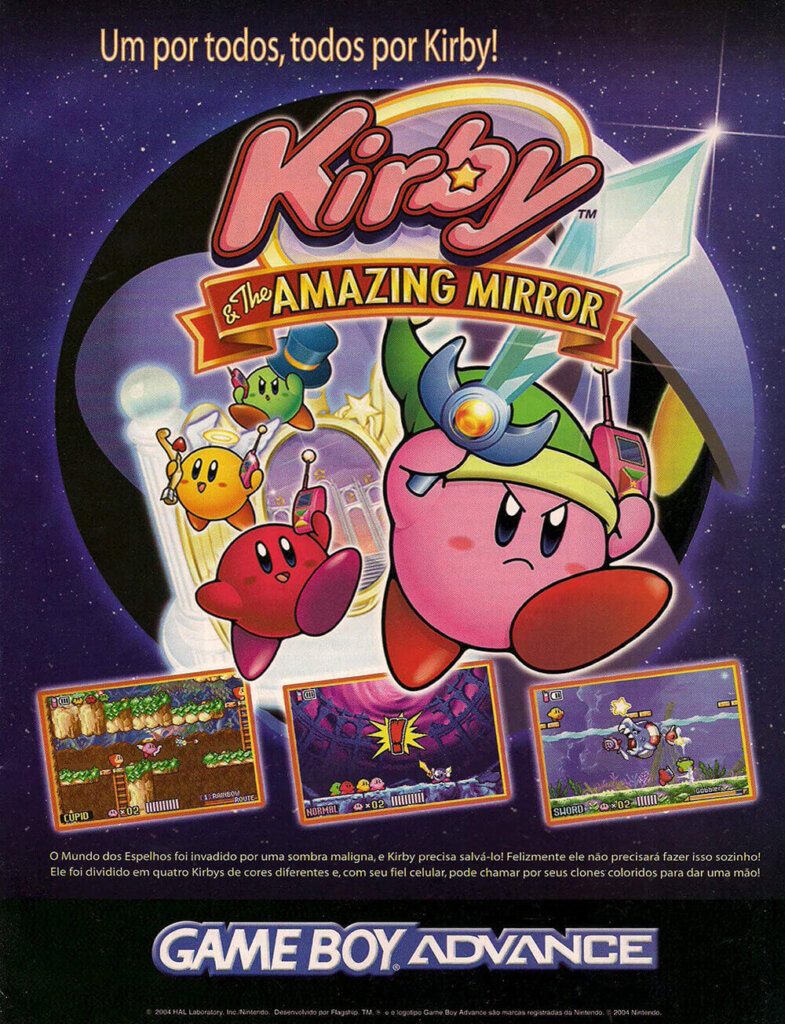 Propaganda Kirby and the Amazing Mirror - Nintendo World 74 - 2004