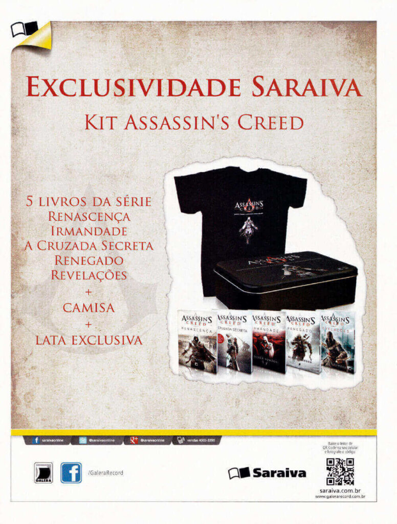 Propaganda Kit Assassin's Creed (Saraiva) - EGW 145 - 2013