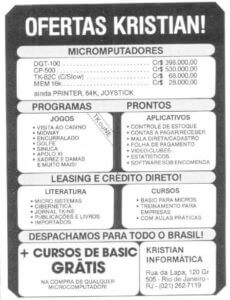 Propaganda Kristian - Micro Sistemas 13 - 1982