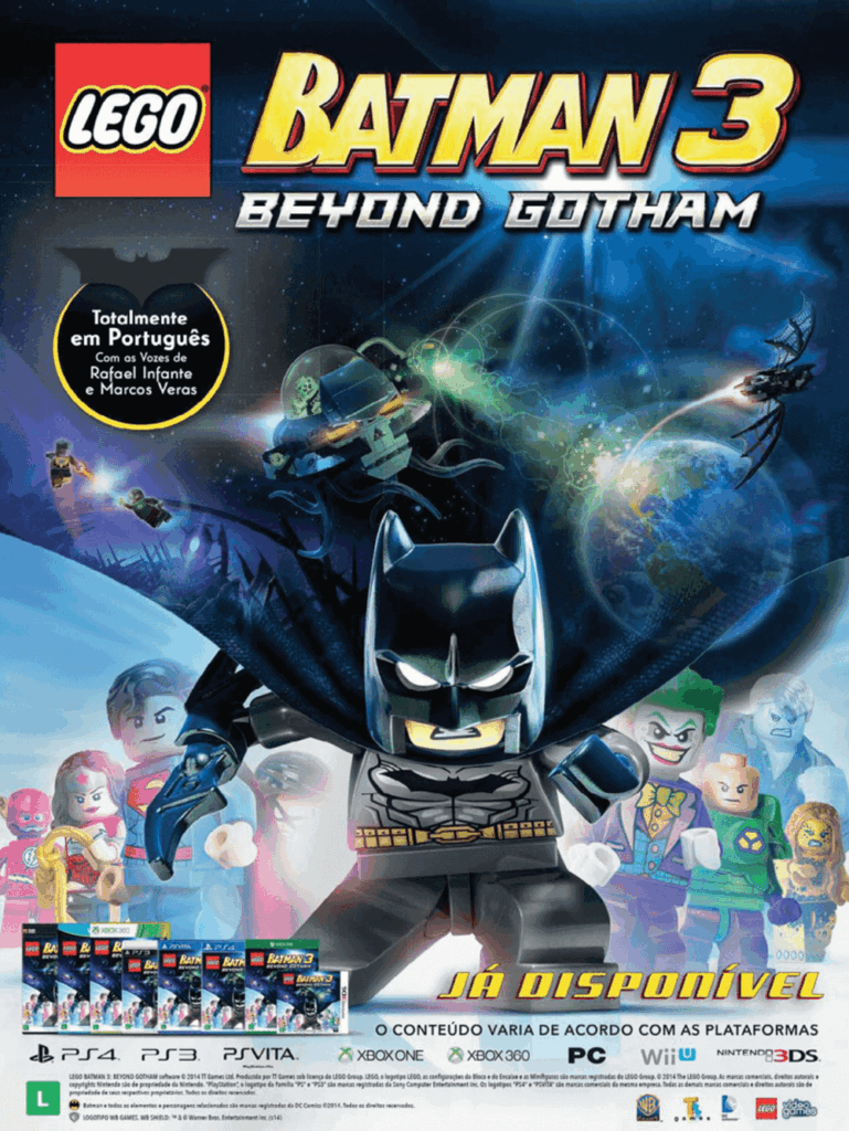 Propaganda LEGO Batman 3 Beyond Gotham - Revista Oficial Xbox 100 - 2014