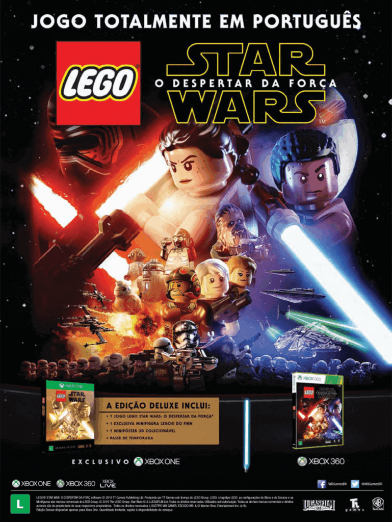 Propaganda LEGO Star Wars O Despertar da Força - Revista Oficial Xbox 123 - 2016