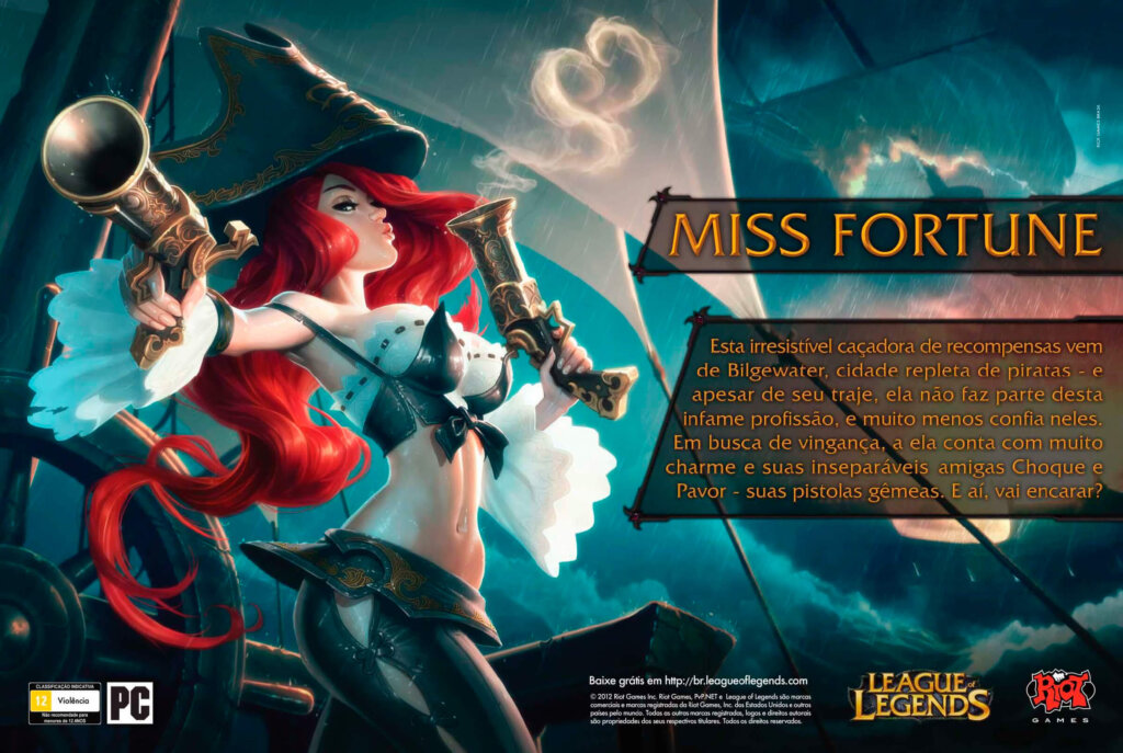Propaganda League of Legends - Revista PlayStation 168 - 2012
