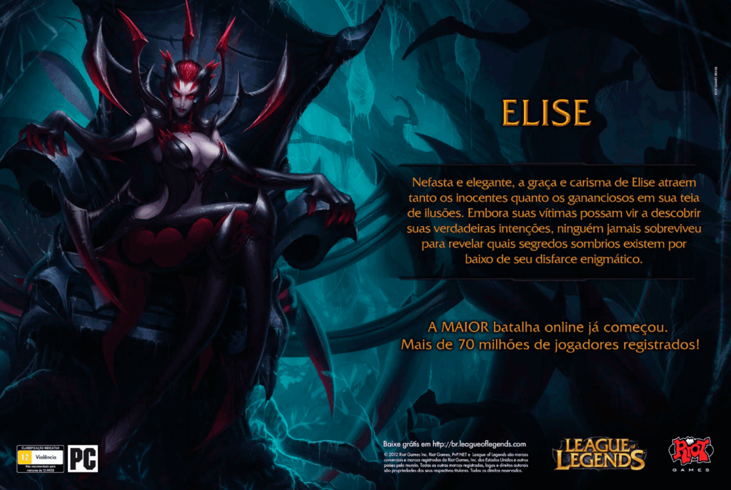 Propaganda League of Legends - Revista PlayStation 169 - 2012