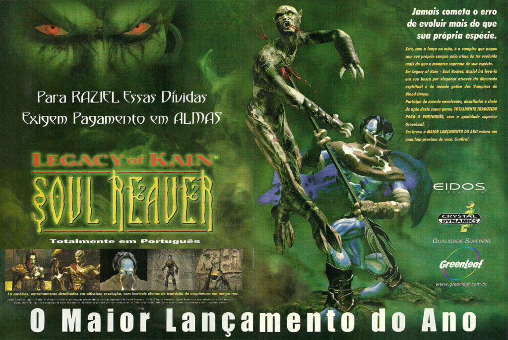 Propaganda Legacy of Kain Soul Reaver - PC Expert 10 - 1999