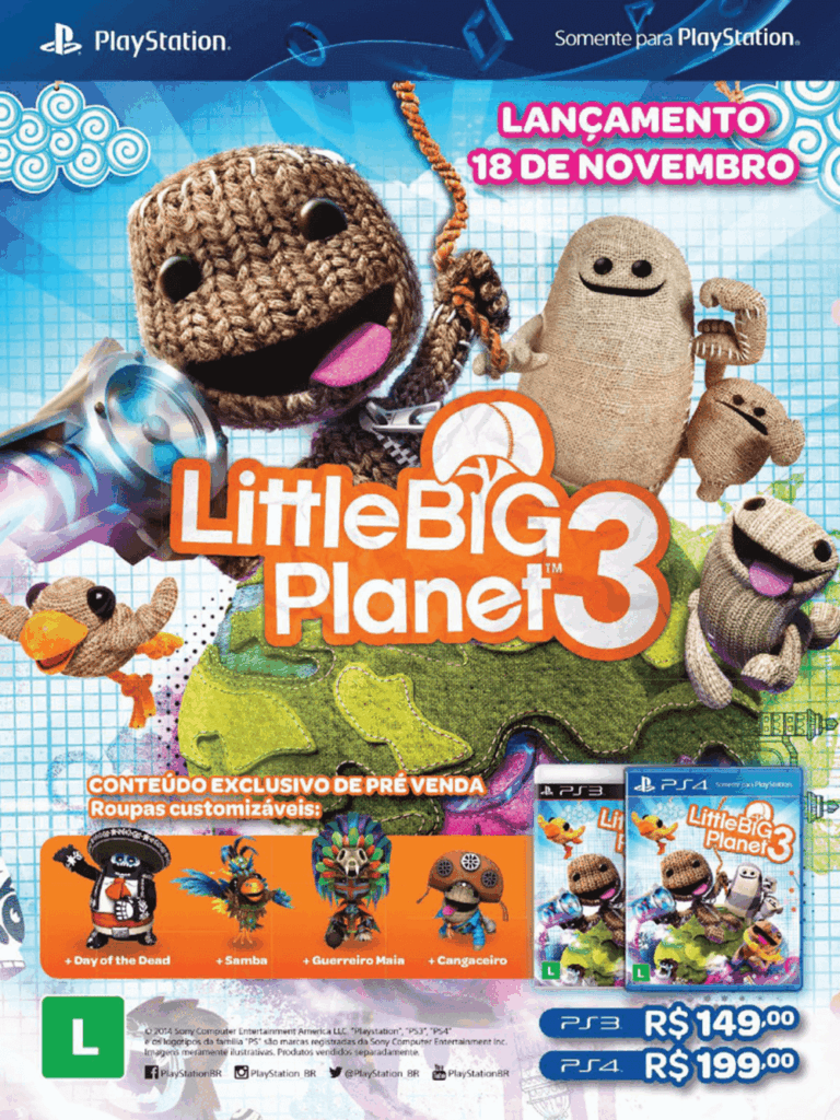 Propaganda Little Big Planet 3 - PlayStation 198 - 2014