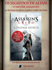 Propaganda Livro Assassin's Creed A Cruzada Secreta - Revista PlayStation 165 - 2012