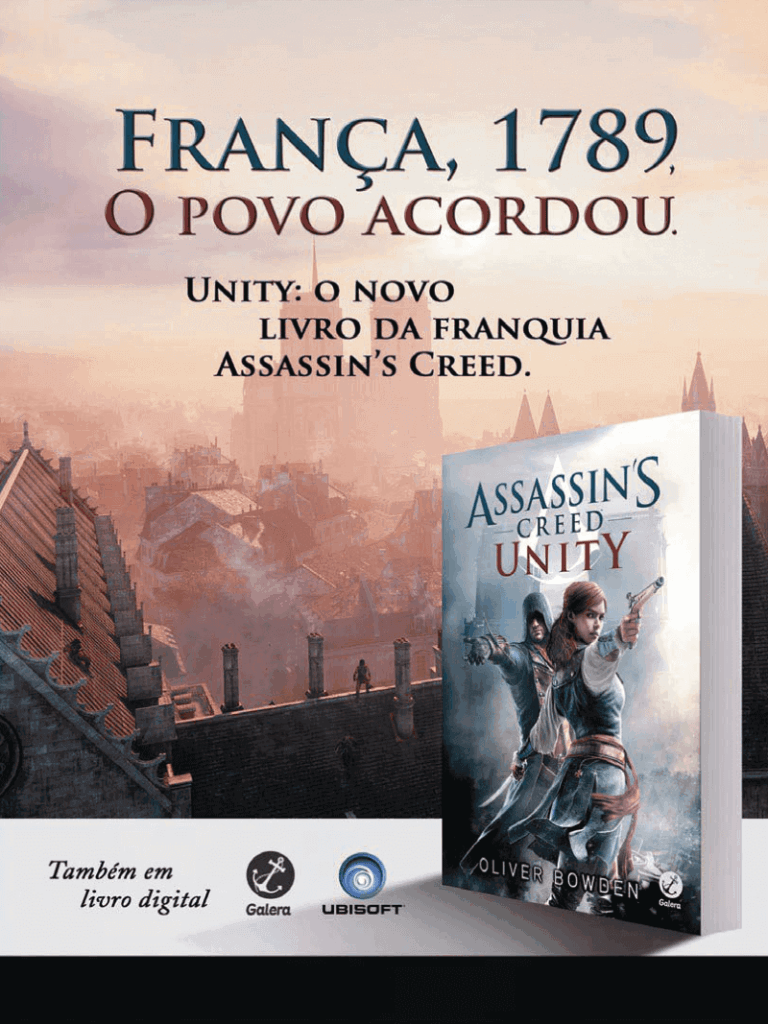 Propaganda Livro Assassin's Creed Unity - EGW 158 - 2014