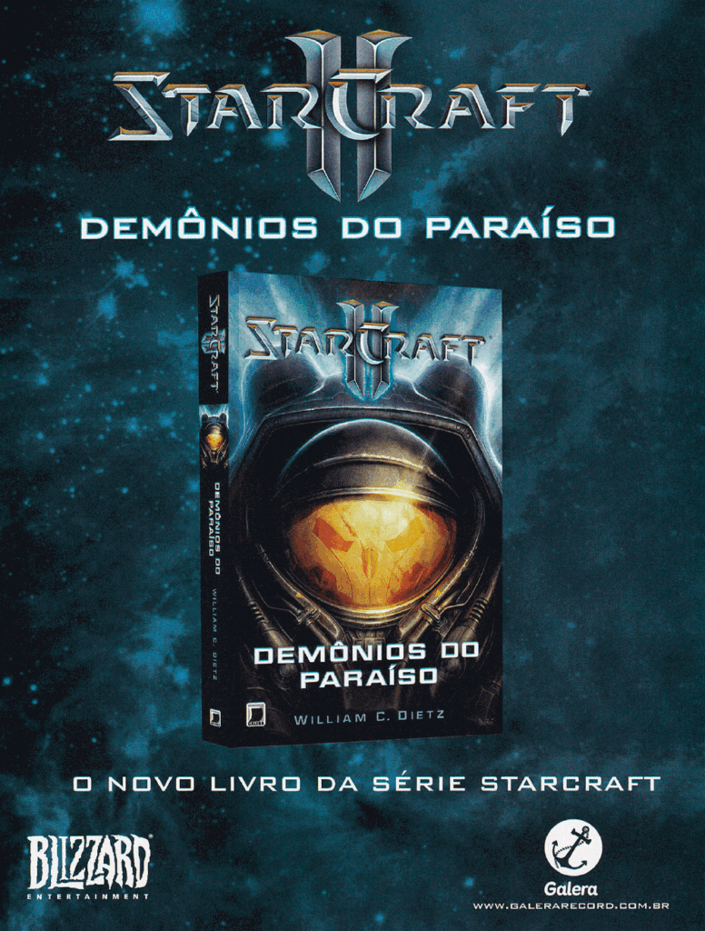 Propaganda Livro StarCraft II: Demônios do Paraíso - EGW 151 - 2014
