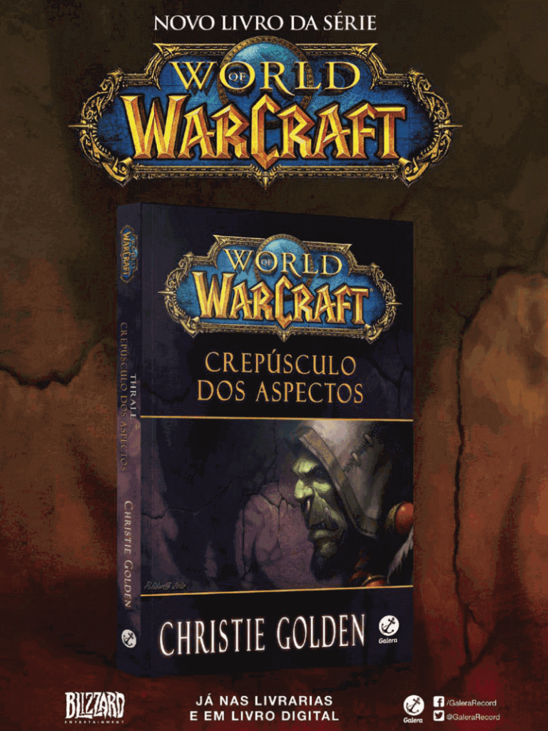 Propaganda Livro World of WarCraft: Crepúsculo dos Aspectos - EGW 158 - 2014