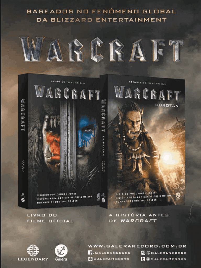 Propaganda Livros WarCraft - EGW 173 - 2016