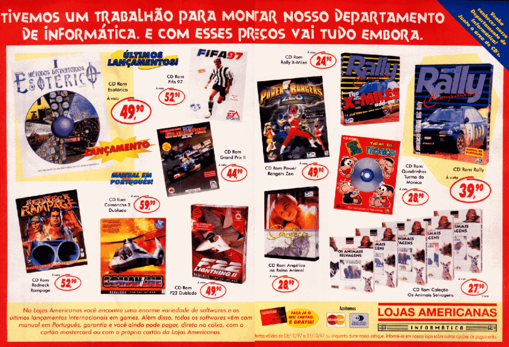 Propaganda Lojas Americanas - BIGMAX 12 - 1997