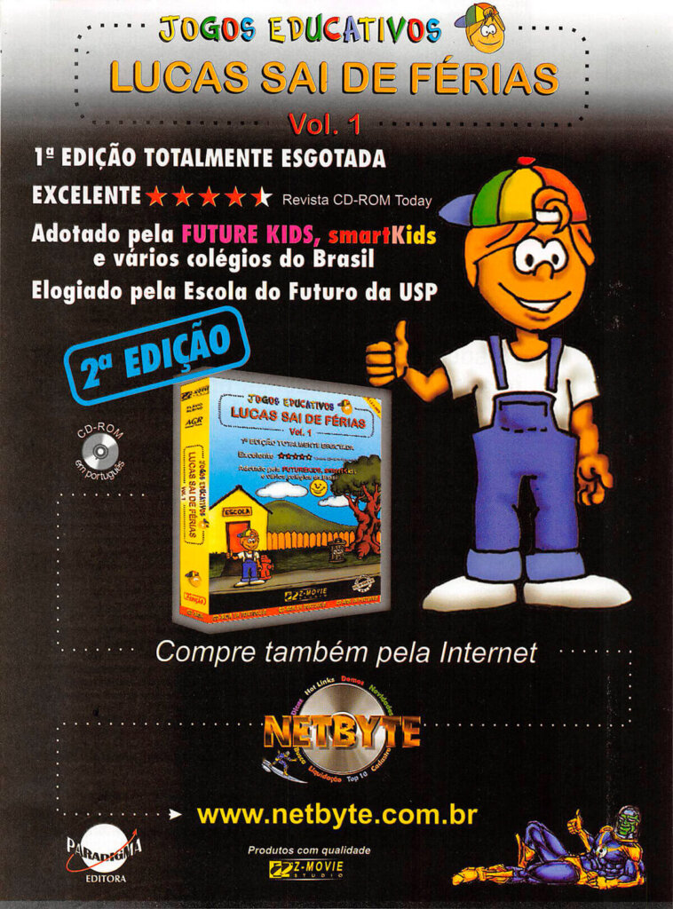 Propaganda Lucas sai de Férias - Computer Games 30 - 1997