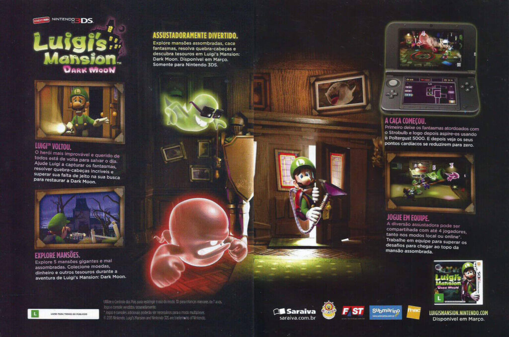 Propaganda Luigi's Mansion Dark Moon - Nintendo World 169 - 2013