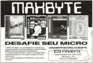 Propaganda MAXBYTE - MSX Micro 09 - 1987