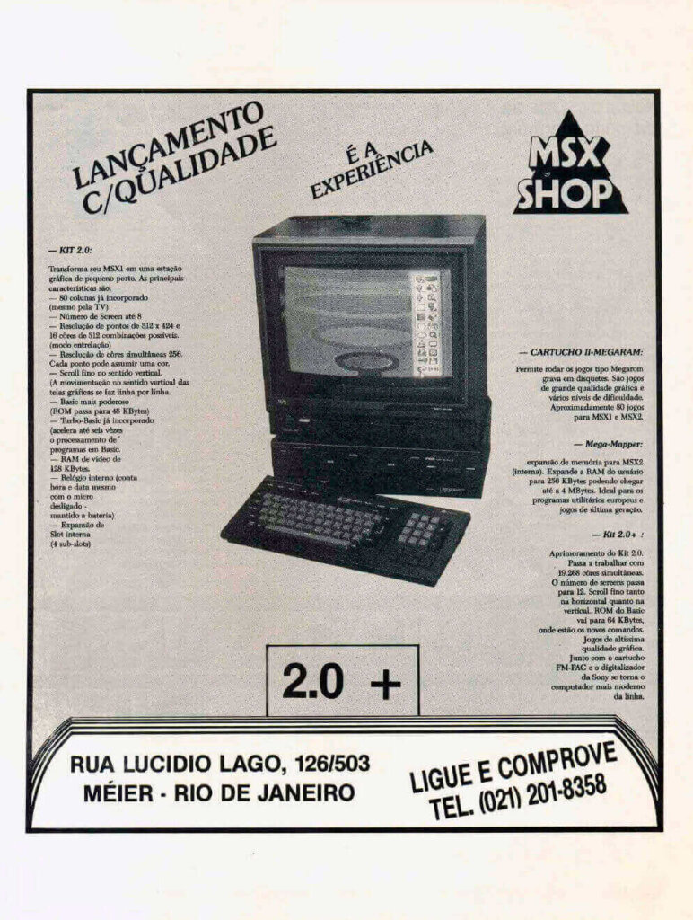 Propaganda MSX Shop - Micro Sistemas 101 - 1991