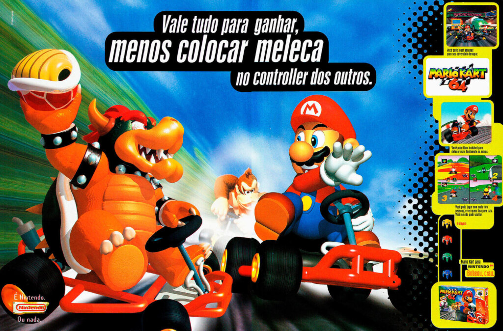 Propaganda Mario Kart 64 - Ação Games 115 - 1997