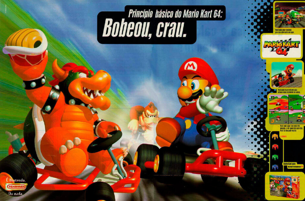 Propaganda Mario Kart 64 - Revista Super Interessante - 1997