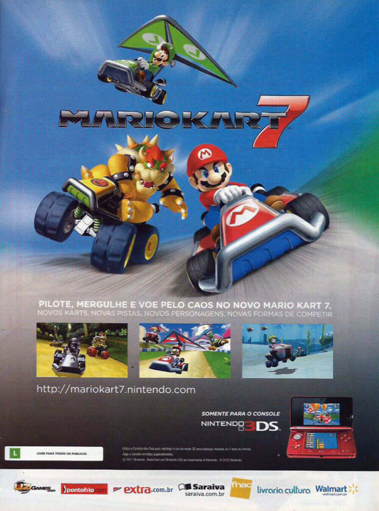 Propaganda Mario Kart 7 - Nintendo World 155 - 2012