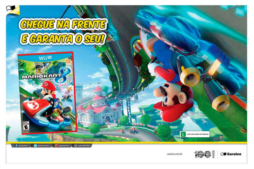 Propaganda Mario Kart 8 - Nintendo World 182 - 2014