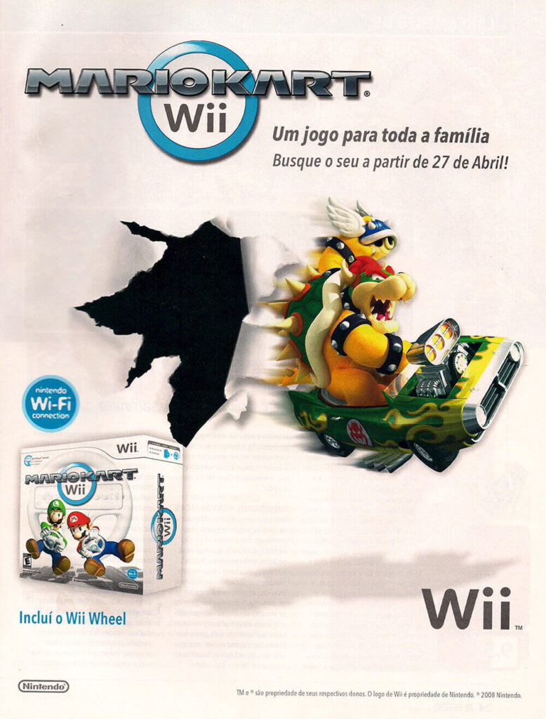 Propaganda Mario Kart Wii - Nintendo World 118 - 2008