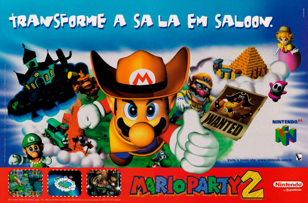 Propaganda Mario Party 2 - Nintendo World 20 - 2000