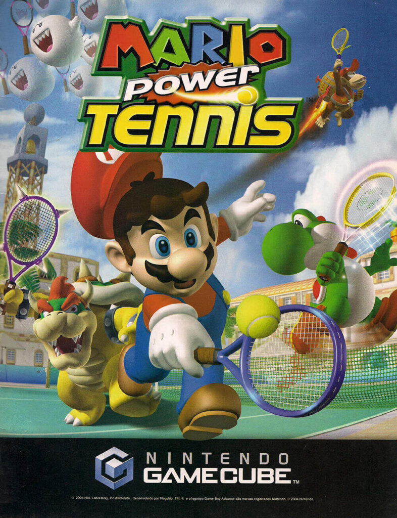 Propaganda Mario Power Tennis - Nintendo World 75 - 2004