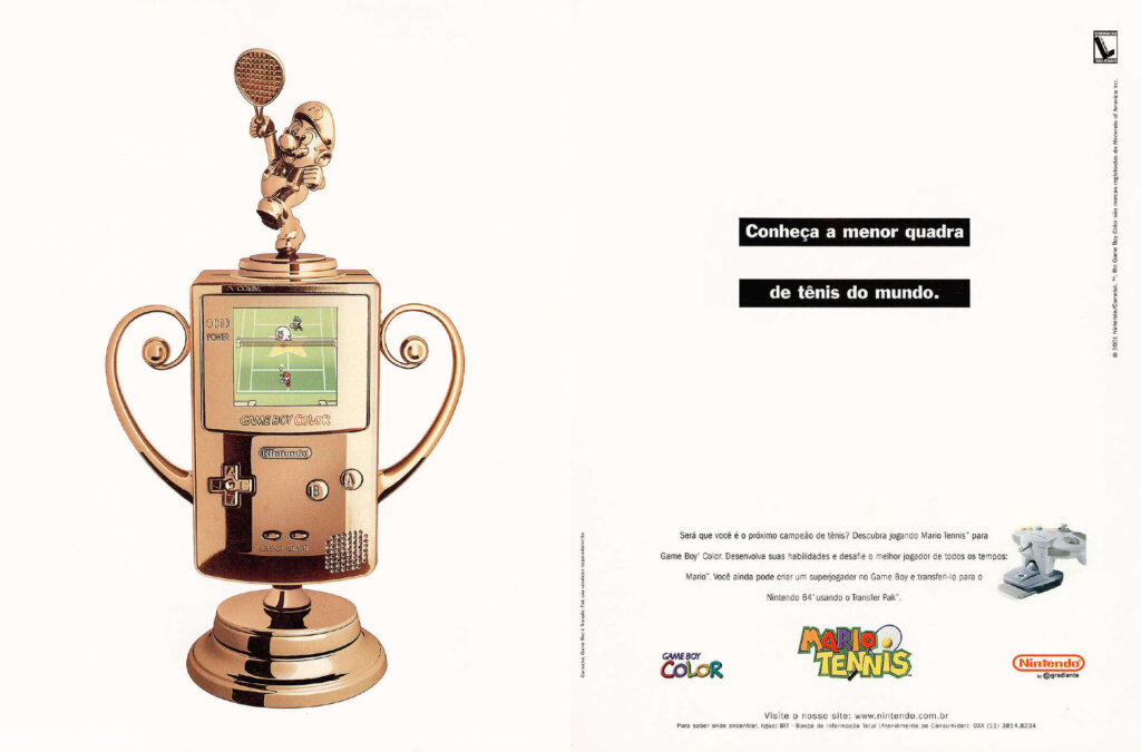 Propaganda Mario Tennis (Game Boy Color) - Nintendo World 30 - 2001