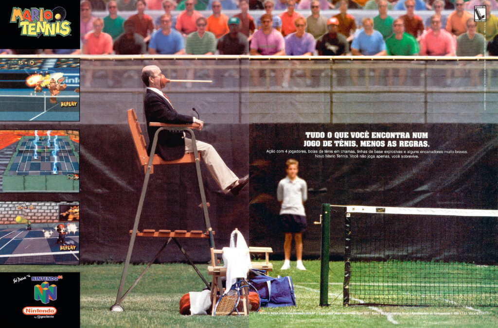 Propaganda Mario Tennis - Nintendo World 25 - 2000