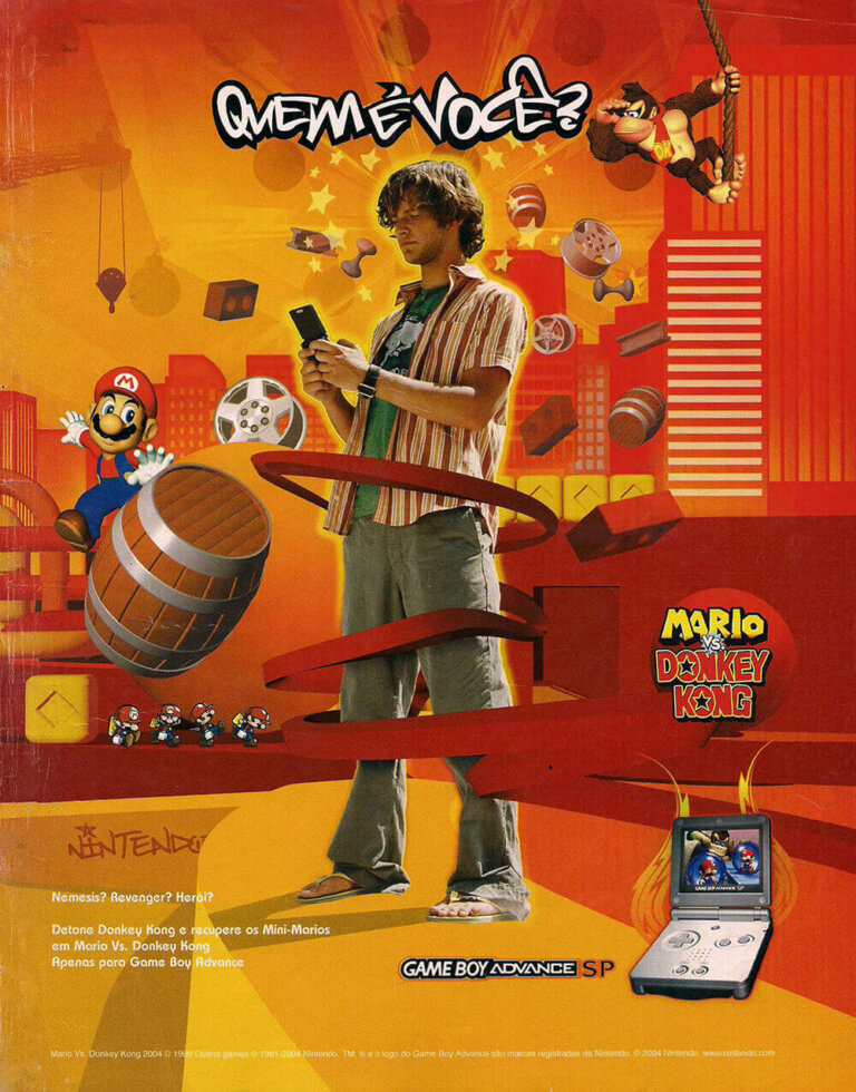 Propaganda Mario vs Donkey Kong - Nintendo World 71 - 2004