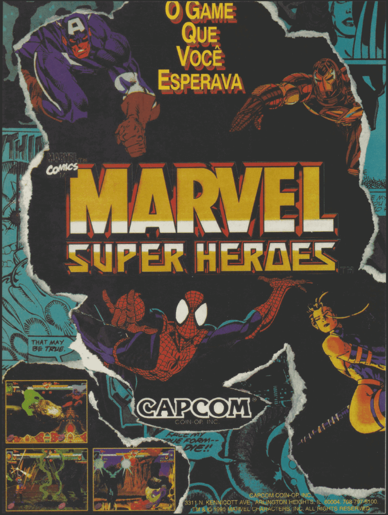 Propaganda Marvel Super Heroes - Videogame 55 - 1995