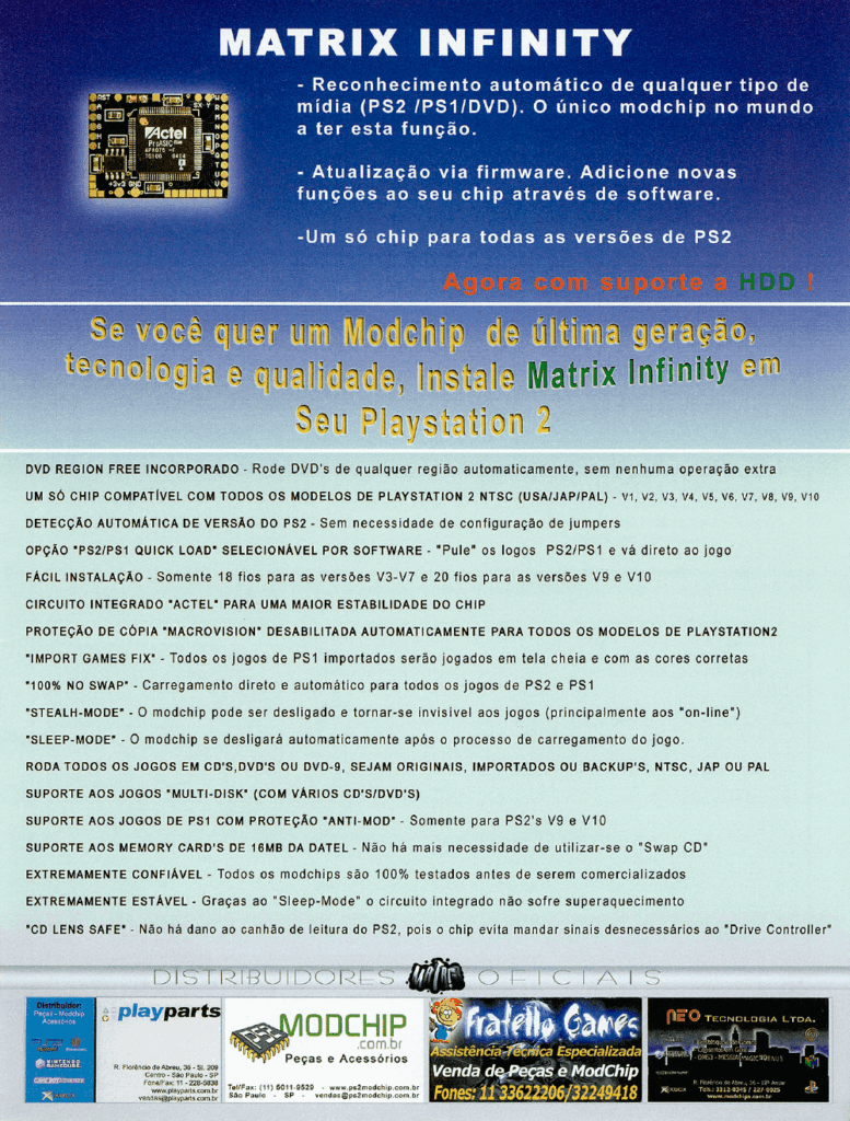 Propaganda Matrix Infinity - SuperDicas PlayStation 11 - 2004
