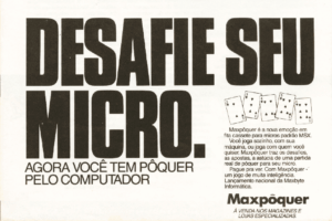 Propaganda Maxpôquer - MSX Micro 06 - 1986