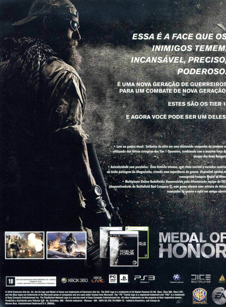 Propaganda Medal of Honor - Dicas & Truques para PlayStation 142 - 2010
