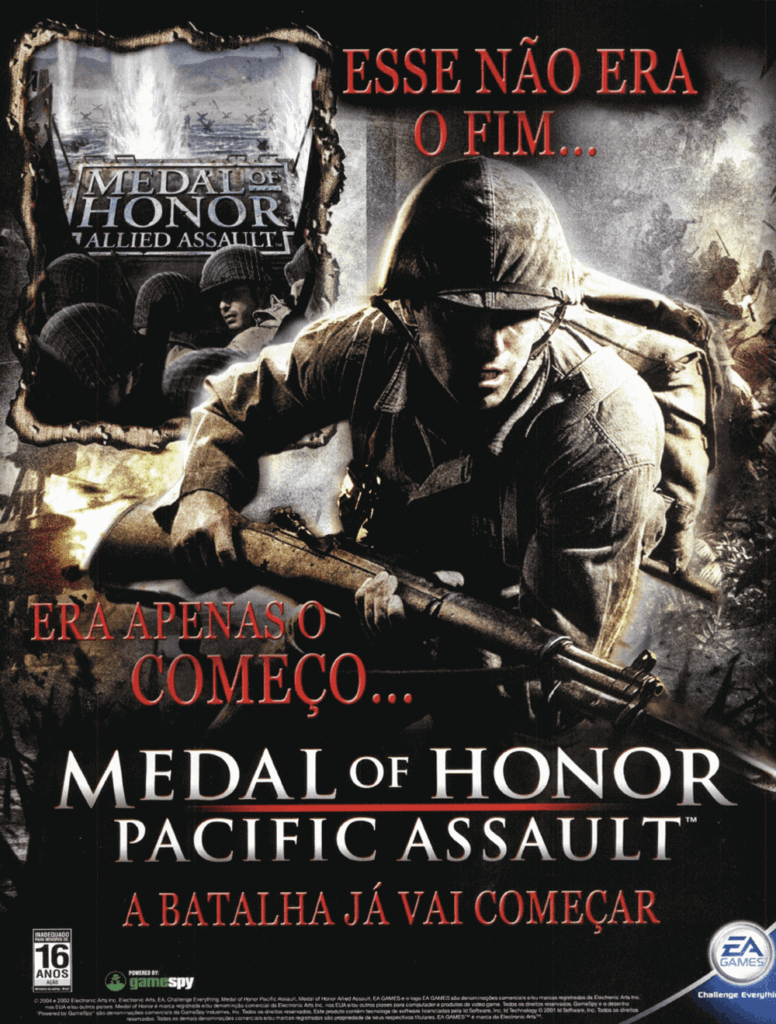 Propaganda Medal of Honor Pacific Assault - EGM Brasil 33 - 2004