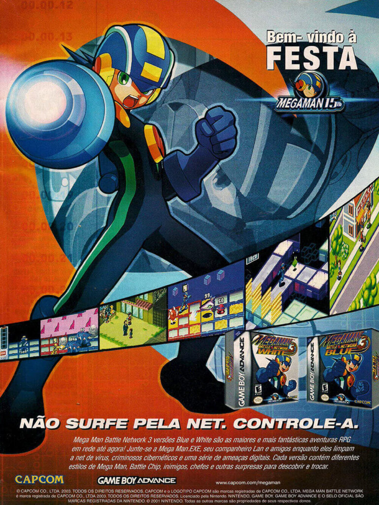 Propaganda Mega Man Battle Network 3 - Nintendo World 60 - 2003