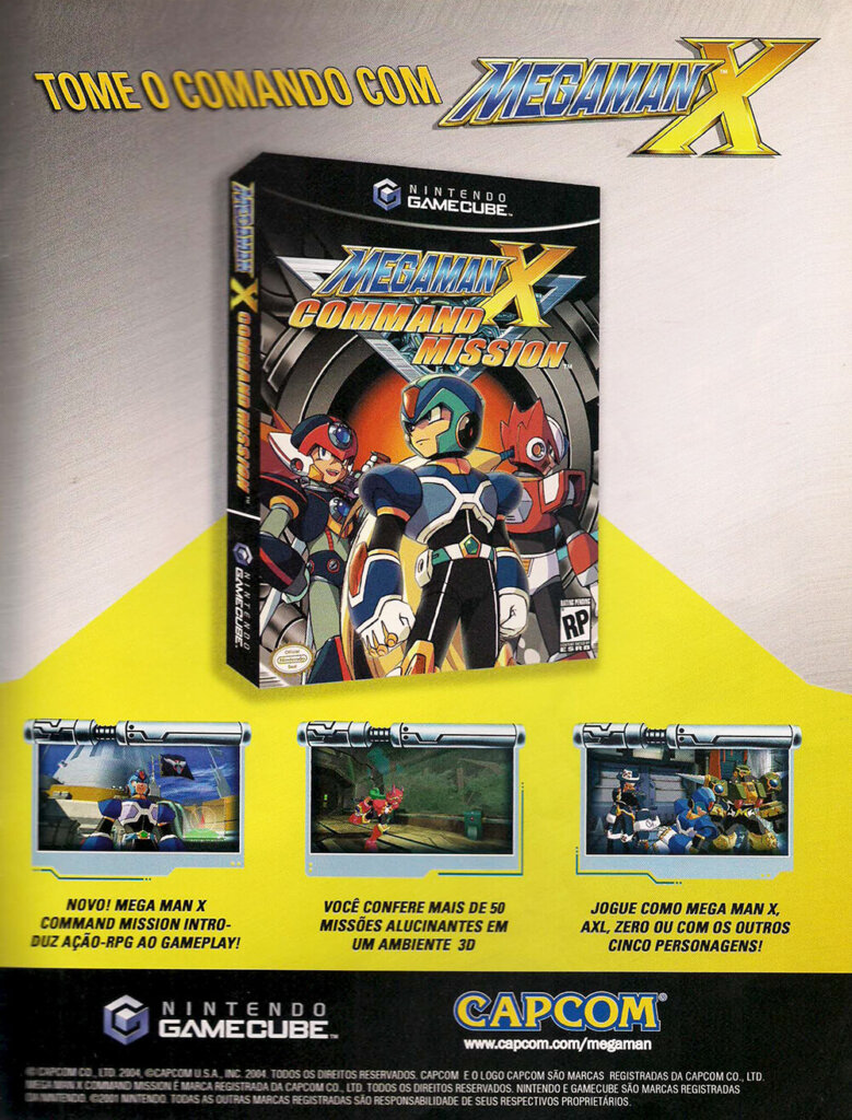 Propaganda Mega Man X Command Mission - Nintendo World 72 - 2004