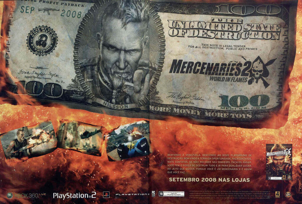 Propaganda Mercenaries 2 World in Flames - Dicas & Truques para PlayStation 115 - 2008